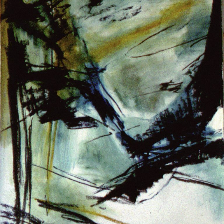 Sans titre - 2000, bâton à l'huile sur papier, 127 x 97 cm