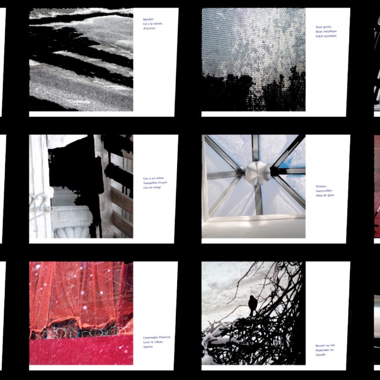 Légendes urbaines 3 - 2020, photos numériques, haïkus d'Annie Mathieu, 12 pages, 20 x 28 cm