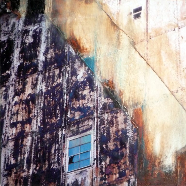 SILO 1, 2012, photo numérique, techniques mixtes 30 x 30 cm